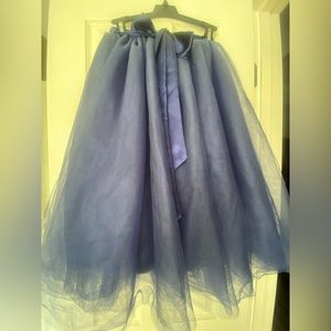 Navy blue tulle skirt